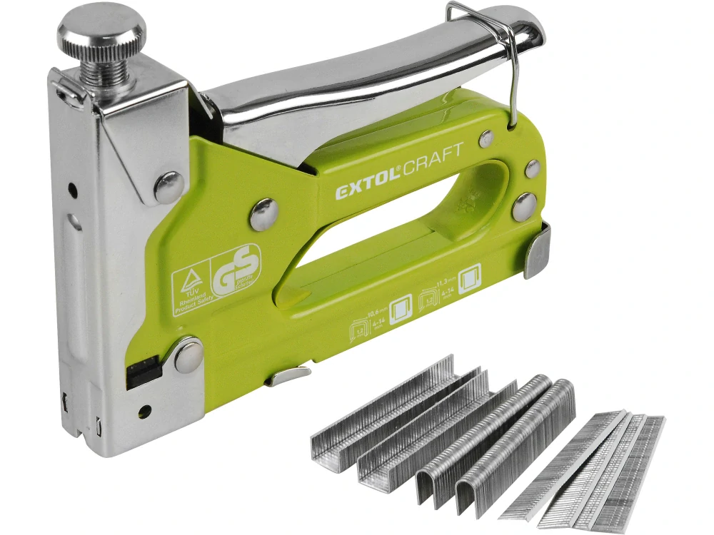 9176 EXTOL Pistole sponkovací 3funkční, 4-14mm/tl. 1,2mm