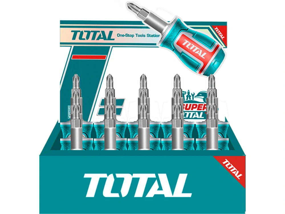 TACSDS0706 TOTAL Šroubovák 8v1, CrV