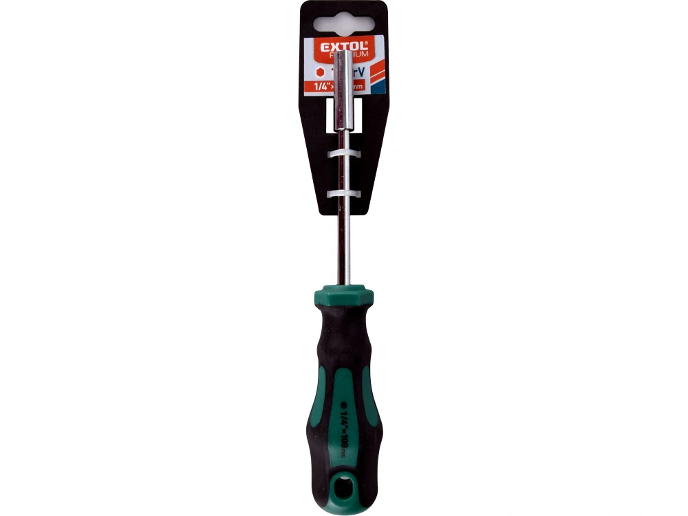 8819239 EXTOL Šroubovák na hroty, 1/4"x100mm, CrV