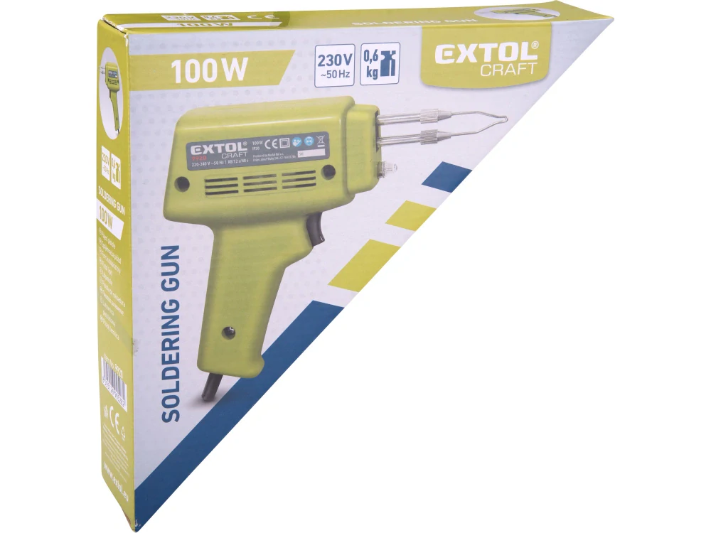 9920 EXTOL Pistole pájecí transformátorová, 100W