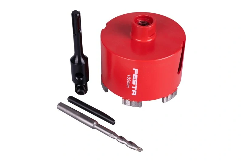 24820 Korunka vrtací diamantová102mm segmentová se stopkou SDS+/M16