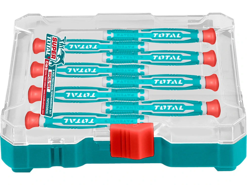 THT250826 TOTAL Šroubováky, sada 8ks precision, industrial, CrV