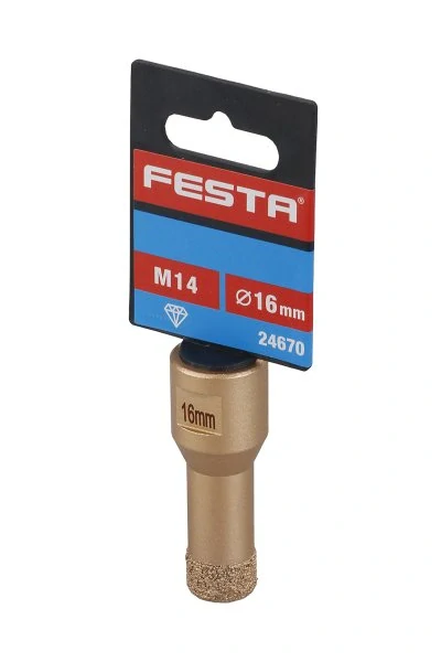 24670 FESTA Korunka vykružovací diamantová 16mm M14