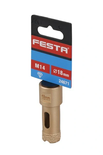 24671 FESTA Korunka vykružovací diamantová 18mm M14