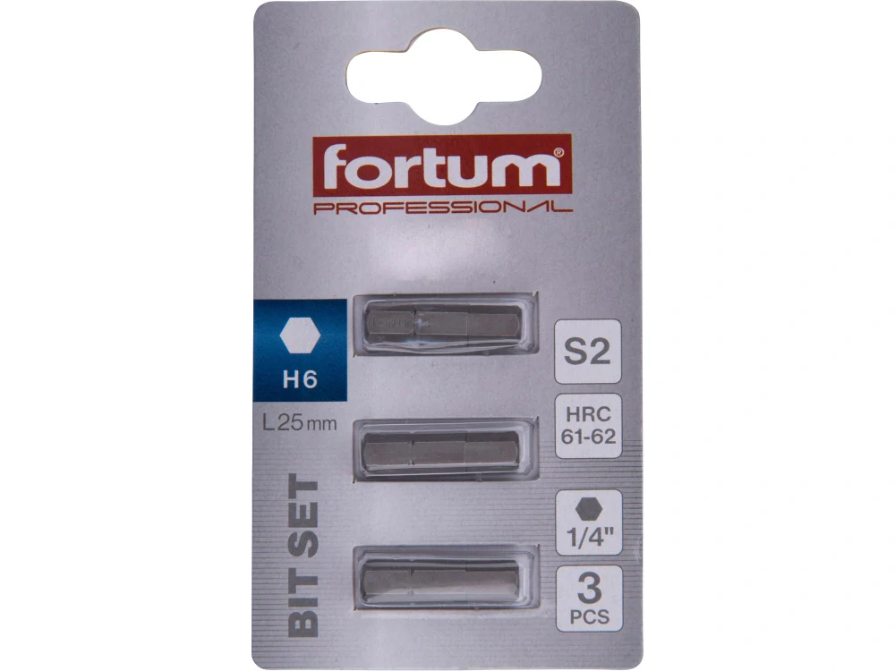 hrot imbus sada 3ks, H 6x25mm, S2 FORTUM 4741508