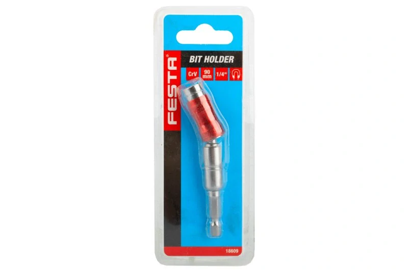 18609 FESTA Nástavec na bity kloubový CrV 1/4" 90 mm s magnetem