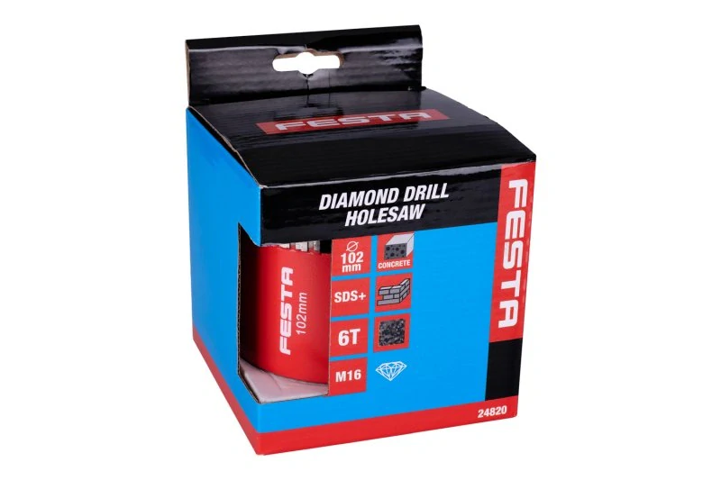 24820 Korunka vrtací diamantová102mm segmentová se stopkou SDS+/M16