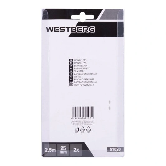 51020 WESTBERG Pás upínací 1"(25mm)x2.5m 2ks