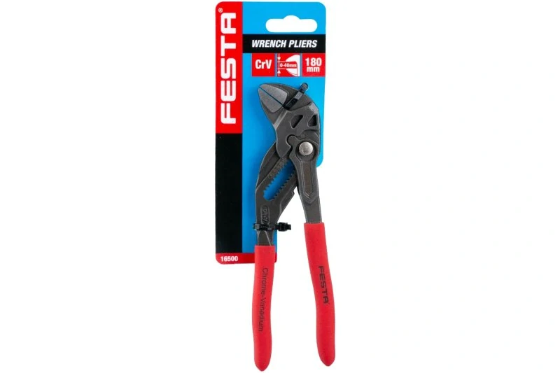 16500 Kleště SIKO FESTA CrV 180mm s rovnými čelistmi 0-40mm