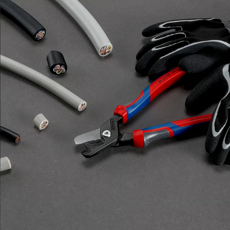 9512225 Knipex StepCut® XL kabelové nůžky s krokovým řezem 225 mm