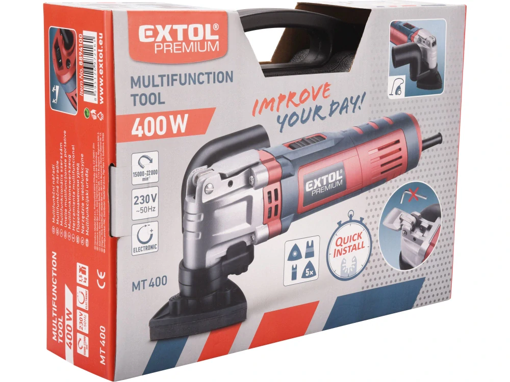 8894100 EXTOL Bruska multifunkční, rychloupínací, 400W