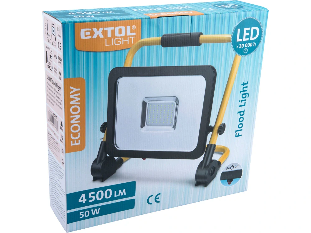 43244 EXTOL Reflektor LED, 4500lm, se stojanem
