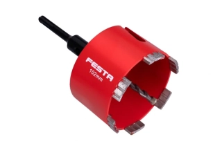 24820 Korunka vrtací diamantová102mm segmentová se stopkou SDS+/M16