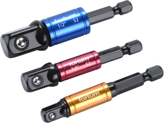 4742203 FORTUM adaptéry do vrtačky s otoč.úchytem 3ks