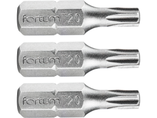 hrot TORX, sada 3ks, T 20x25mm, S2  FORTUM 4741420