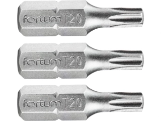 hrot TORX, sada 3ks, T 20x25mm, S2 FORTUM 4741420