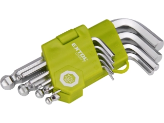 66000 L-klíče IMBUS, sada 9ks, 1,5-10mm, krátké